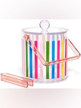 Ban.do multicolor stripe double lined ice bucket
